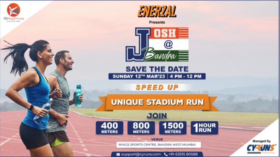 Enerzal Presents Josh@Bandra - Pace Up