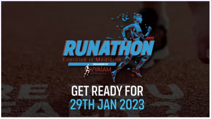 RUNATHON 2023 ORGANISED BY VYAIAM- EXERCISE PHYSIOLOGY CLINIC