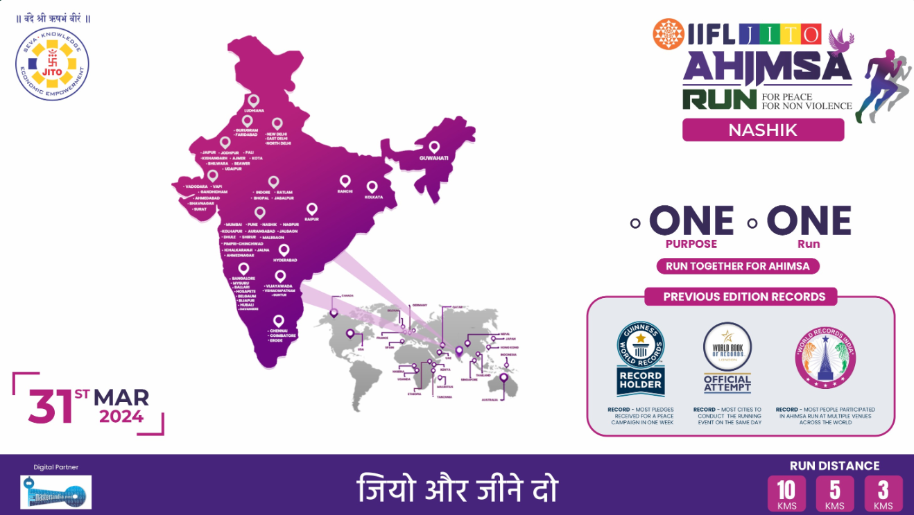Iifl Jito Ahimsa Run Nashik 2024