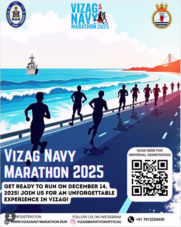 Vizag Navy marathon 2025